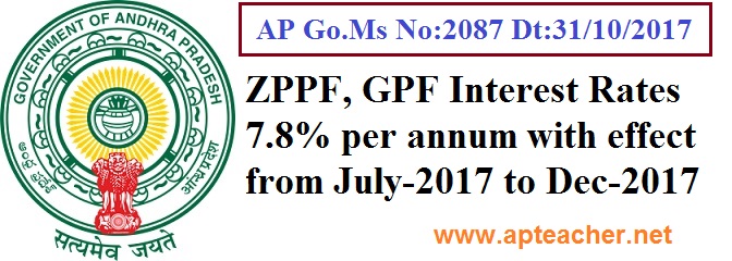 GPF, ZPPF Interest Rate 7.8% from July-2017 to Dec-2107 Go.2087