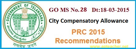 GO 28 revision rates of City Compensatory

       Allowance CCA PRC 2015 