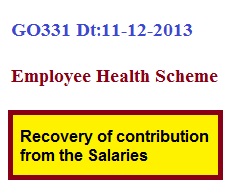GO.331 Health cards recovery of contribution from Salaries
