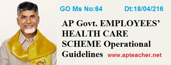 AP Go.64 Employees Health Scheme Operational Guidelines, AP GO 64 Guidelines  for Streamlined Management for EHS financial operations 