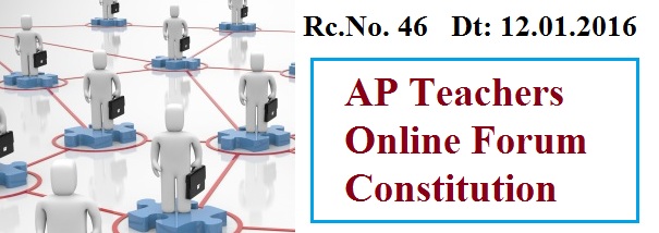 AP Rc 46 Teachers Online Subject Wise Forum Constitution, Rc 46 Set up Online Teacher Forums for all Subjects to Cater the Needs of Teachers as well as Students   