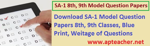 AP Download Summative-1 Model Objective Type Question Papers, Blue Print, Pattern 