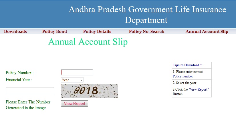 apgli annual account slips