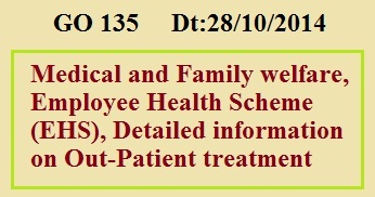 GO 135 Employees Health Scheme Guidelines Out-patient(OP) Treatment AP Govt employees