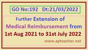 GO.192 Medical Reimbursement Scheme Further Extension up to 31st July 2022 