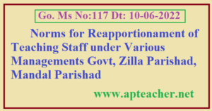 AP Go.117 Reapportionment of Teaching Staff 