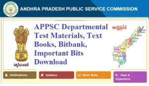 APPSC Department Test Materials, Model Papers, Previous Question Paper