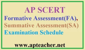 Revised Schedule Summative(SA), Formative(FA) Exams 2022