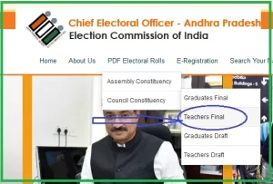 Download AP Teachers MLC Voter List https://ceoandhra.nic.in