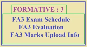 Formative-3 Exam Time Table, Marks Upload @ studentinfo.ap.gov.in