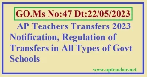 GO 47 AP Teachers Transfers 2023 Notification, Guidelines