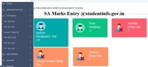 AP SA2/CBA3 Marks Entry @ studentinfo.ap.gov.in