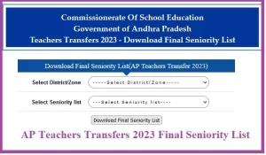 Final Seniority List of AP Teachers Transfers 2023