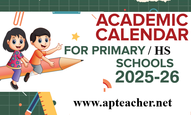Academic Calendar for High Schools 2025-26 AP SCERT Download