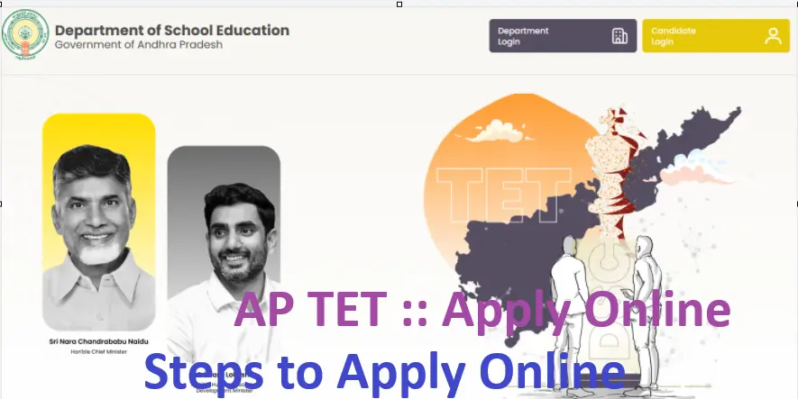 Apply AP TET Online, Official Link, Fees, Last Date