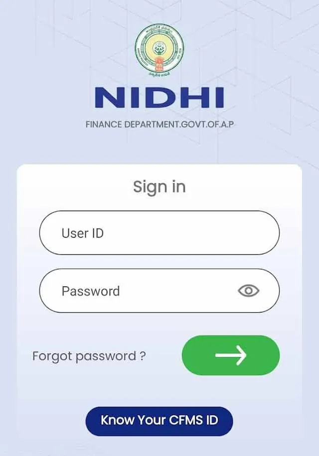 Nidhi App for AP Employee Pay Slips