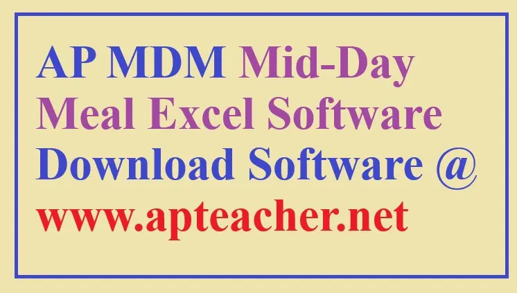 AP MDM Daily Report Excel Software KSS Prasad, Ramanjaneyulu