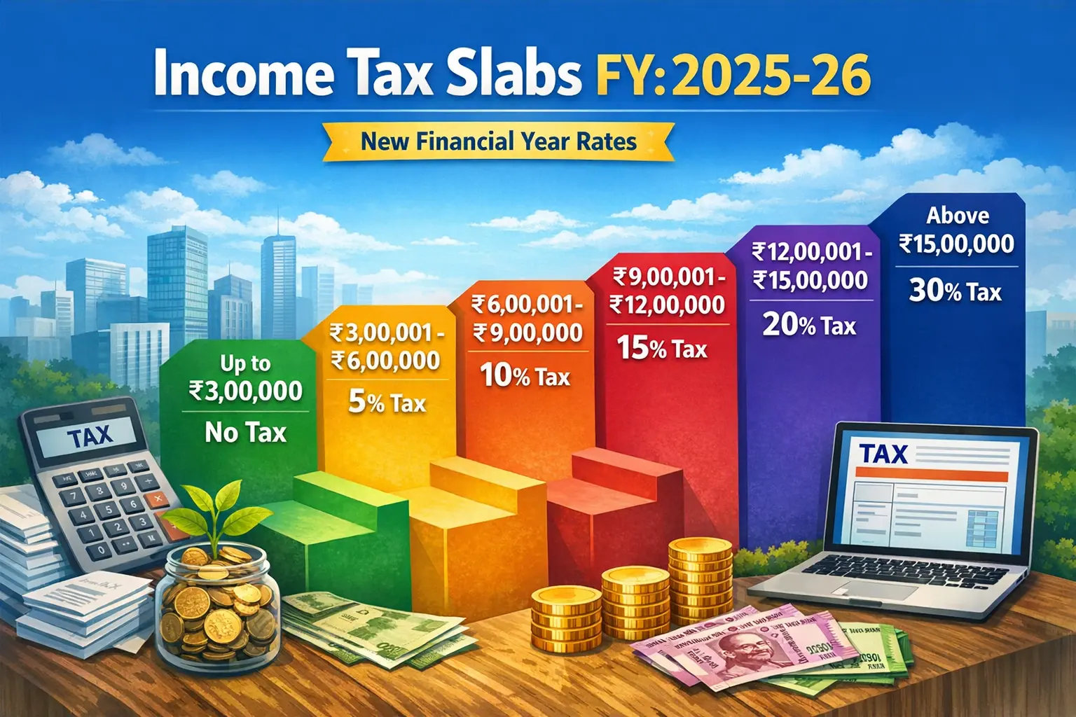 Latest Income Tax Slabs Rates FY 2025-26 Union Budget 2026