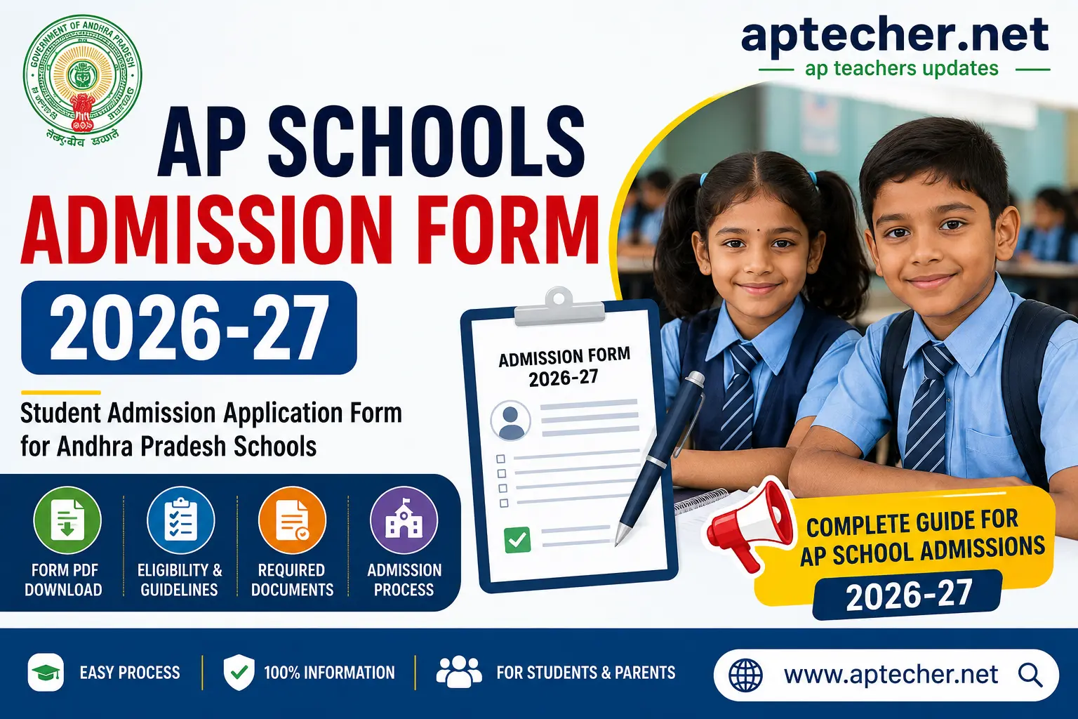 AP Schools Student Admission Form Download PDF