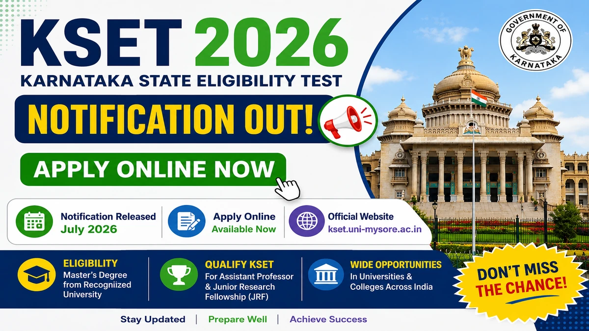 KSET 2026 Notification Apply Online