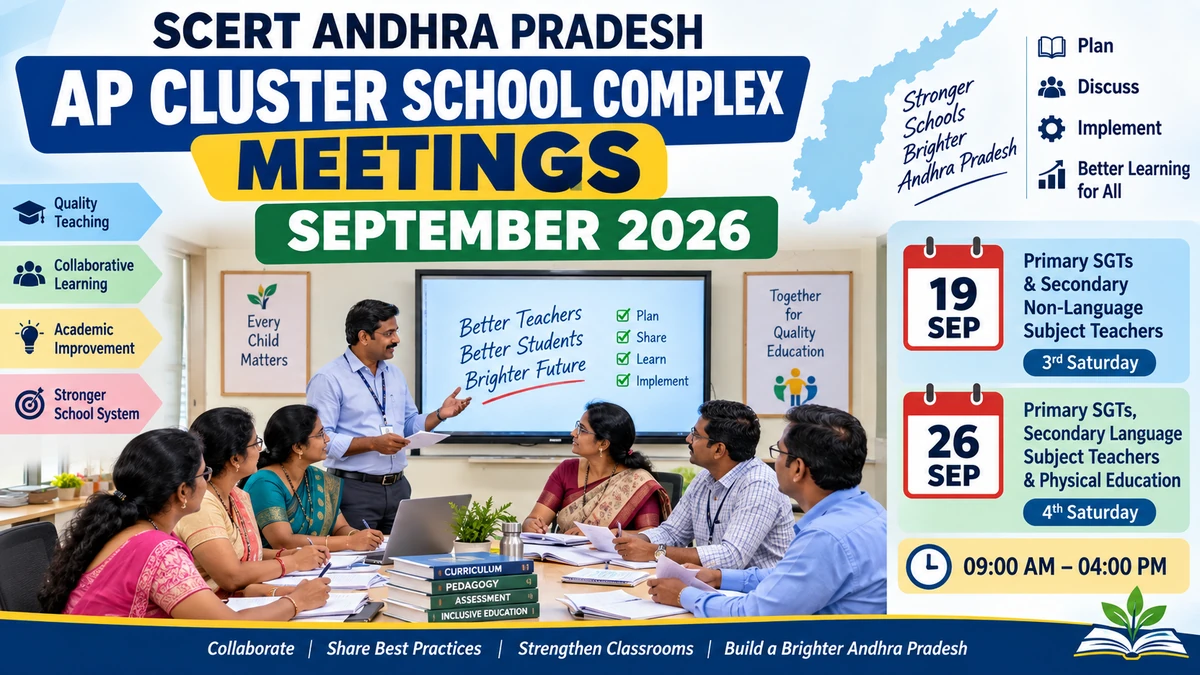 Cluster Complex Meeting Agenda for the Month of September - 2026