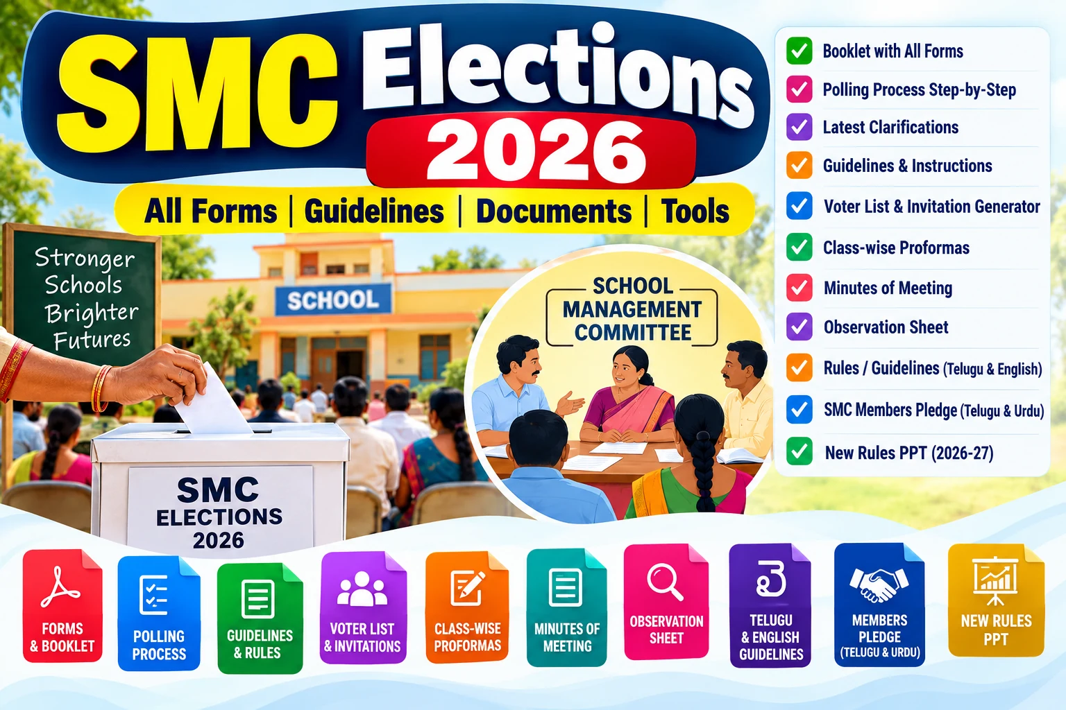 AP SMC Elections 2026: తరచుగా అడిగే ప్రశ్నలు మరియు సమాధానాలు